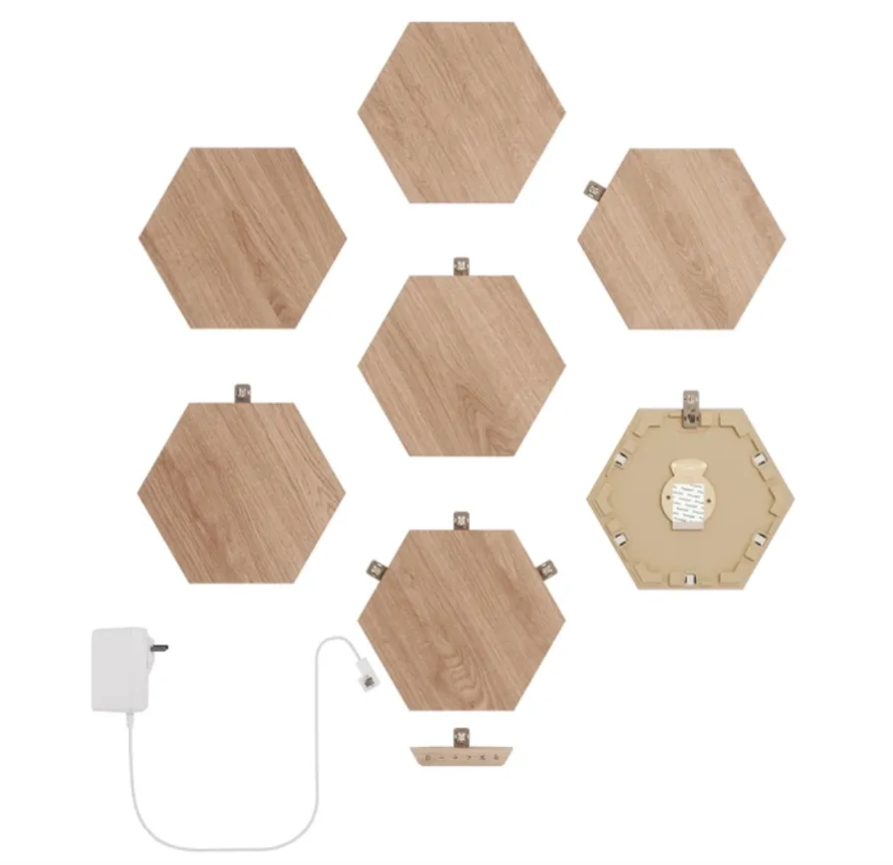 Nanoleaf Elements Hexagons STK Birchwood 7 Pack