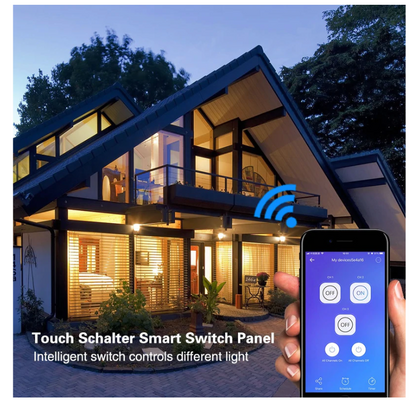 EACHEN WiFi Smart Touch Switch-L-RF-US - (NO NEUTRAL REQUIRED) (EWelink APP)