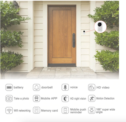 WiFi Video Doorbell Outdoor 1080HD Camera (Tuya Smart Life App)