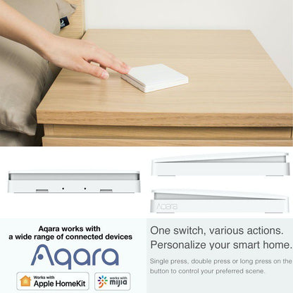 Aqara Wireless Remote Double Switch H1 - Smart Home, REQUIRES AQARA HUB
