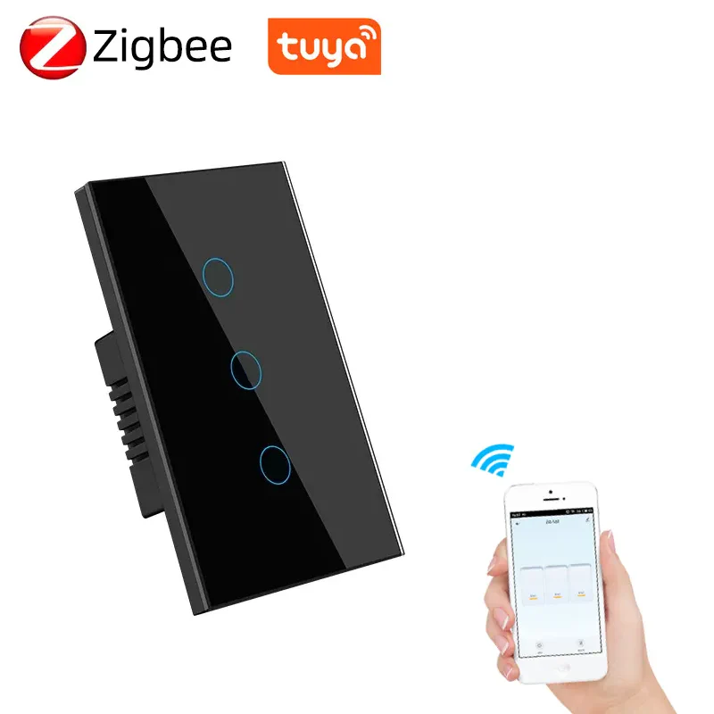 Smart Life Tuya Zigbee 3CH US LED Neutral or No Neutral Smart Switch - Image 4