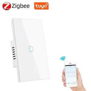 Smart Life Tuya Zigbee 1CH US LED Neutral or No Neutral Smart Switch