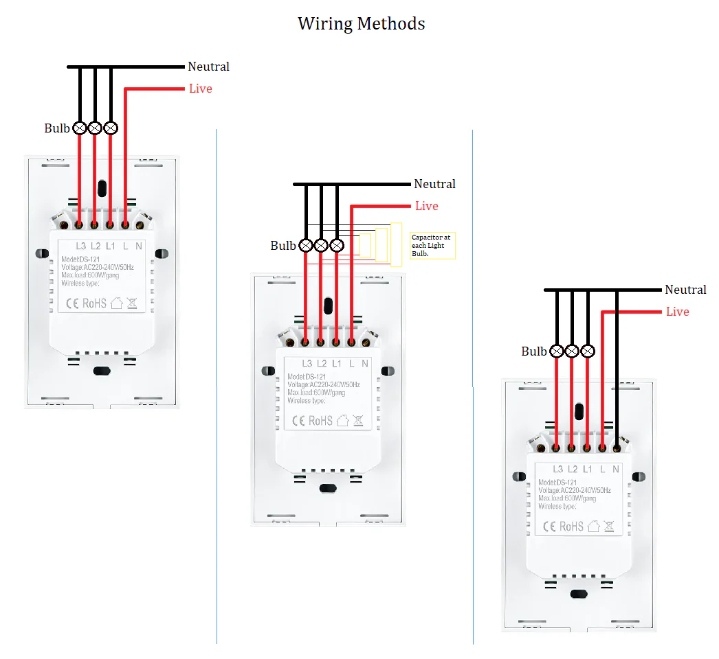 Smart Life Tuya Zigbee 1CH US LED Neutral or No Neutral Smart Switch - Image 5