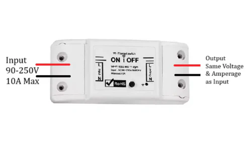 Tuya Smart Life WiFi 1‑Channel 10A 2200W Smart Switch with Power Monitor - Image 2