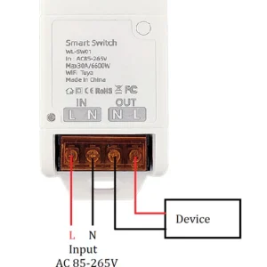 Smart Life Tuya WIFI 1CH 30A 6600W 6.6KW