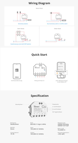 SONOFF DualR3 Dual Relay Wi-Fi Smart Switch with Power Monitoring - Image 2