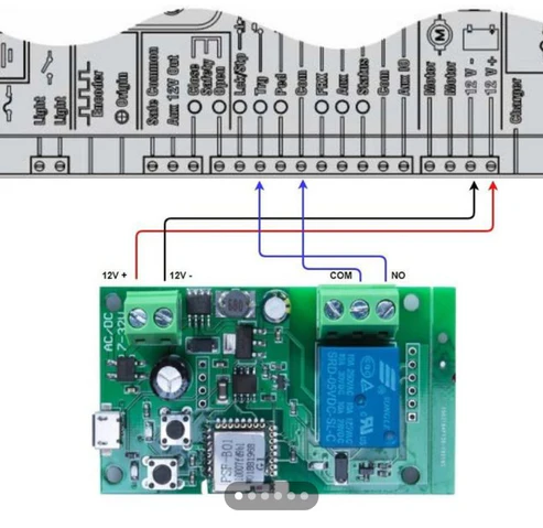 Sonoff SV WiFi Smart Switch 5V-24V Inching Self-Locking Smart Relay Module