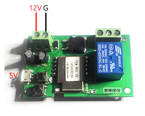 Sonoff SV WiFi Smart Switch 5V-24V Inching Self-Locking Smart Relay Module