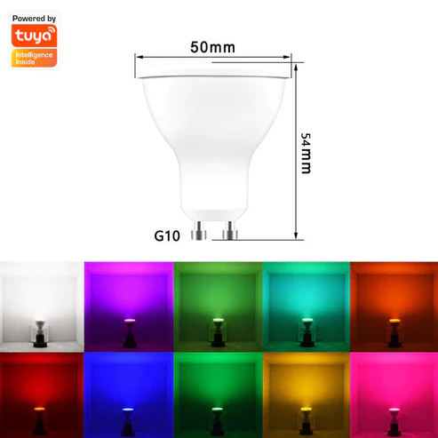 WiFi Smart GU10 RGB CCT 5W LED Downlight Bulb – Tuya Smart Life Compatible - Image 6