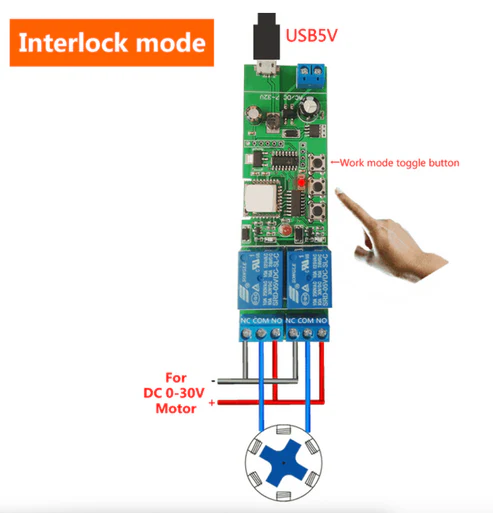 Wi‑Fi Inching Relay Switch Module ST‑DC2 – Momentary & Self‑Locking - Image 2