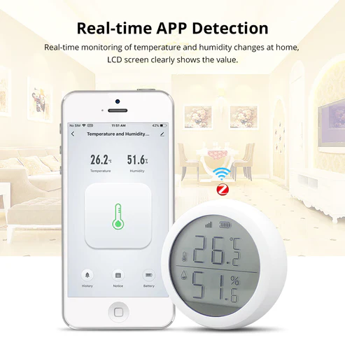 Zigbee Digital Temperature and Humidity Sensor - Image 2