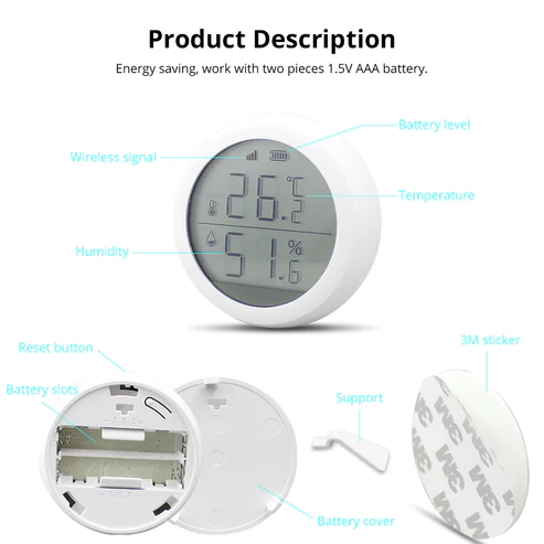 Zigbee Digital Temperature and Humidity Sensor - Image 4