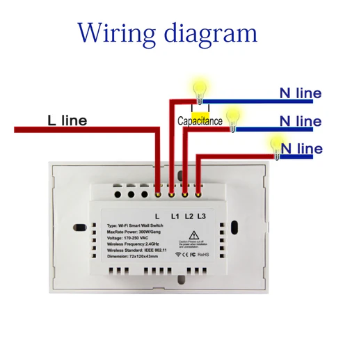 Universal Zigbee Smart Touch Wall Light Switch - Image 2